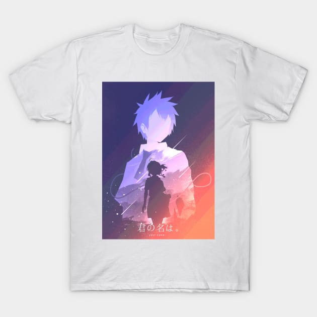 Taki x Mitsuha T-Shirt by ijunk